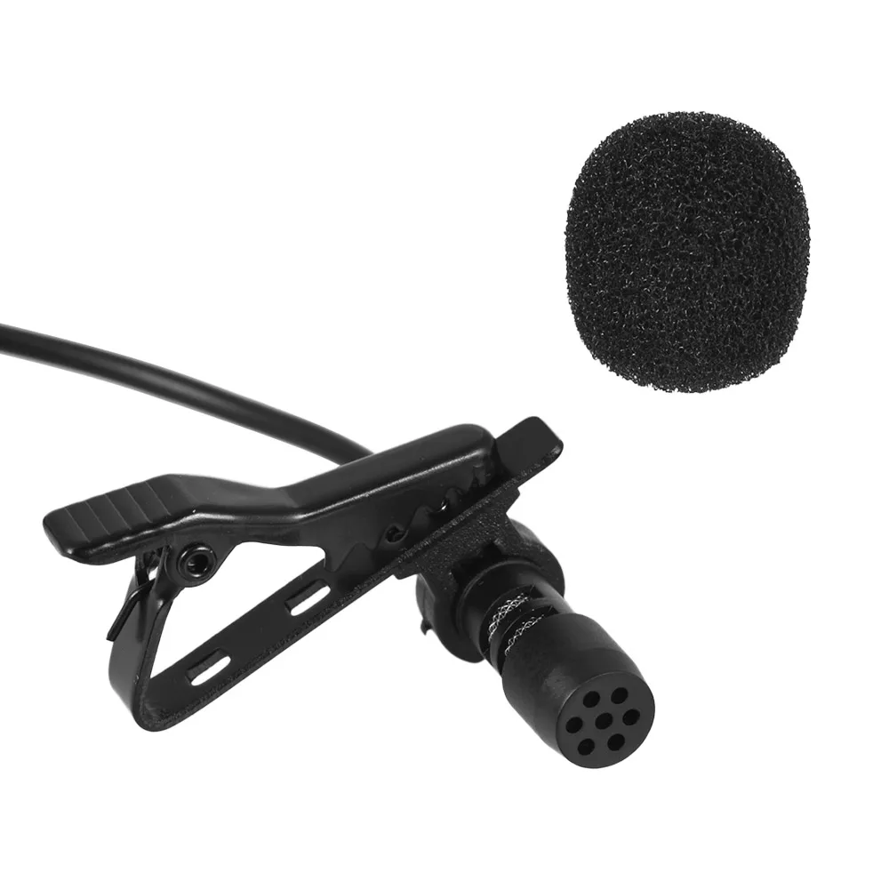 

Mini Portable Condenser Microphone Clip-on Omnidirectional Microphone With Cable For 3.5MM Jack Mobile Phones, Computers