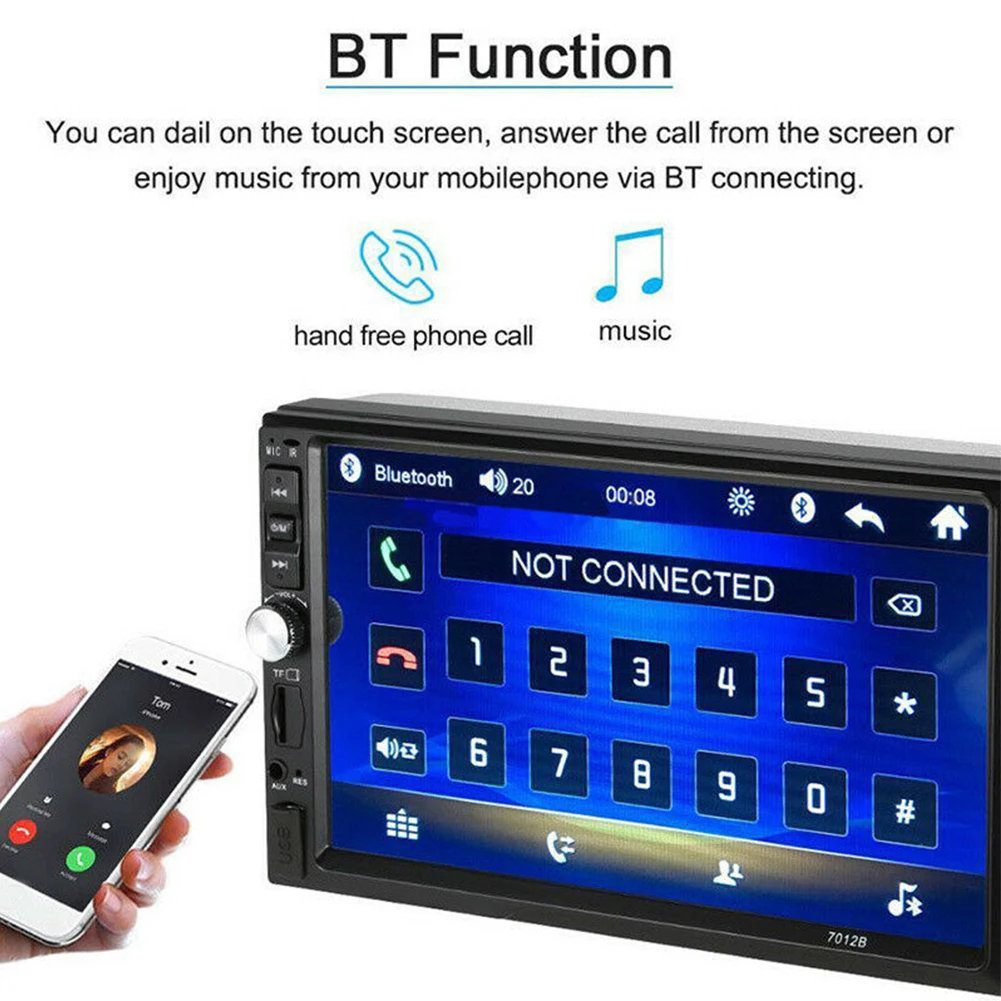Автомобильный MP5 плеер с сенсорным экраном 2din стабилизатор 7 дюймов бас и тройной