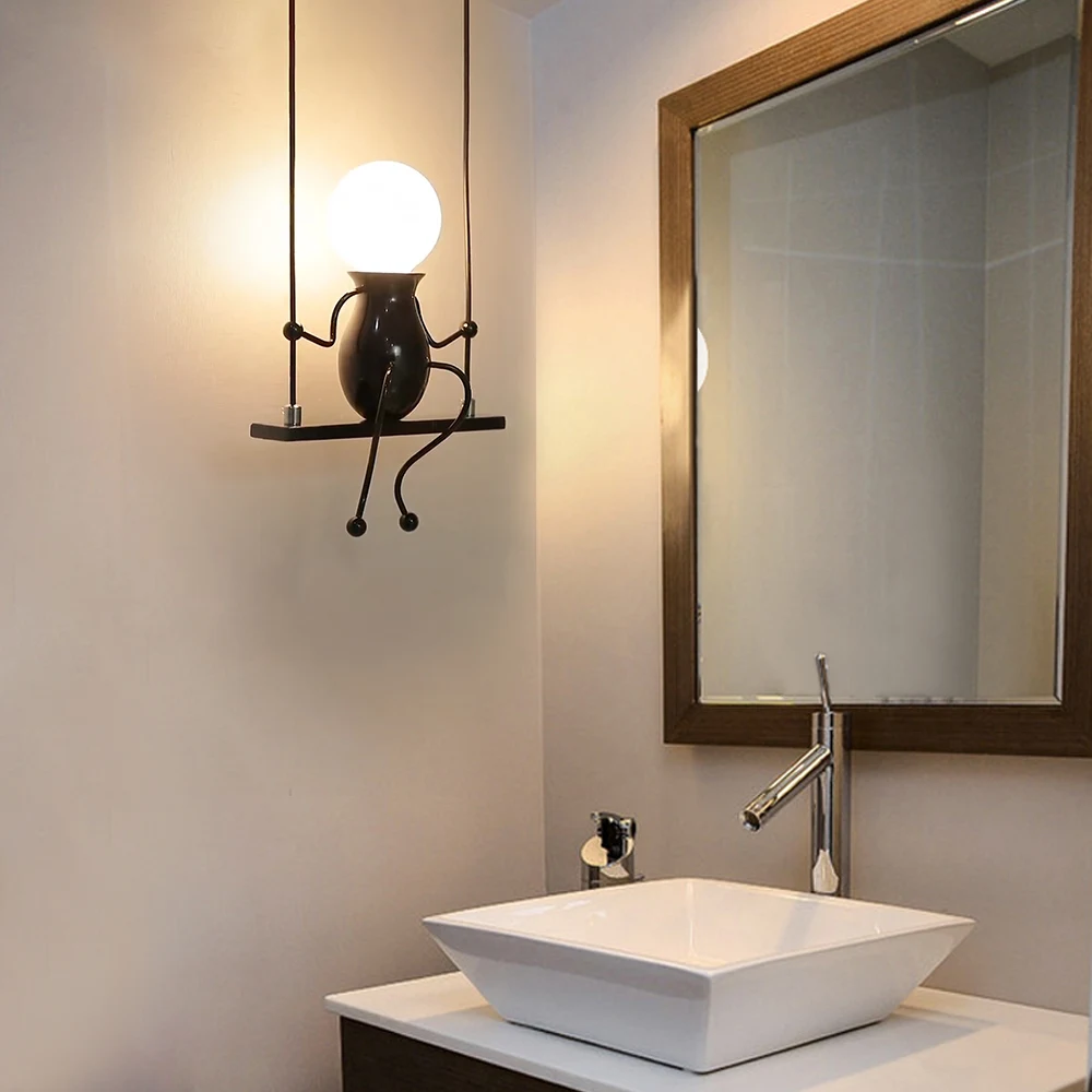 Креативный Железный настенный светильник в стиле ретро светодиодный