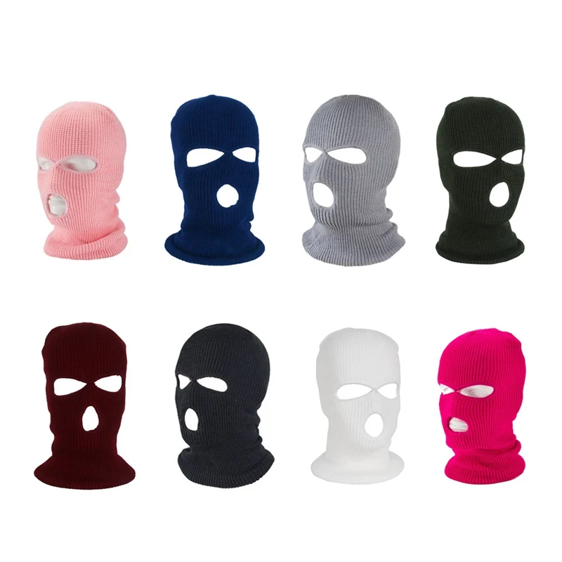 

Winter Warmer Thermal Windproof Balaclava Cold Weather Hat Helmet Liner Full Face Caps Men Women Bonnet Knitted Hat