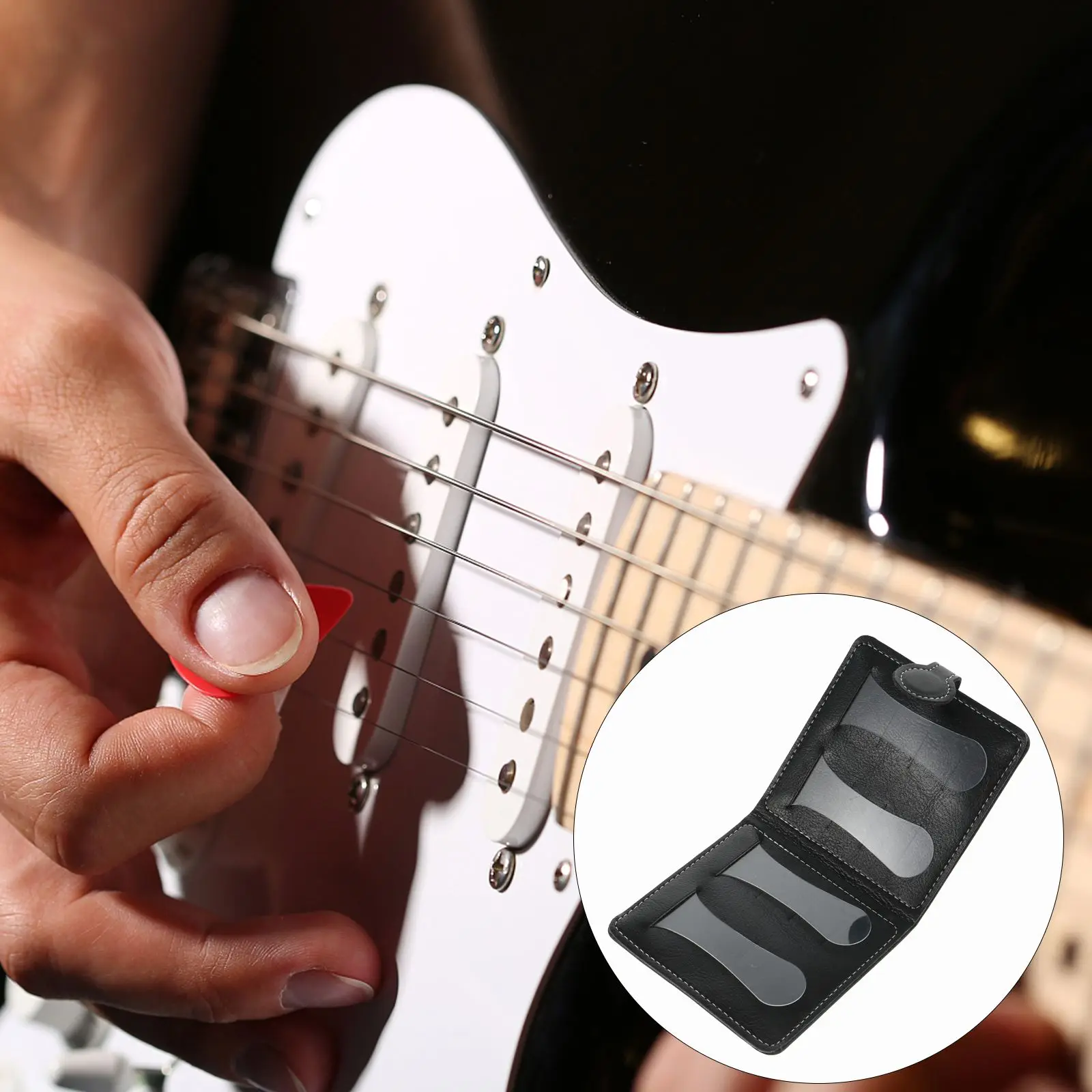 

1Pc Guitar Pick Holder Compact Size Portable Fashion Storage Organizer Guitar Pick Bag