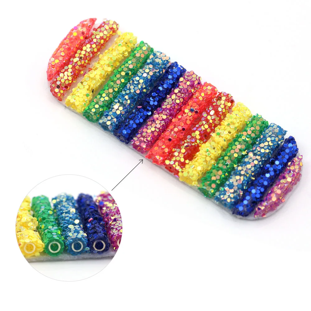 5 шт. сердечки/звезды/цветы патчи блестки труба радуга аппликация капли воды