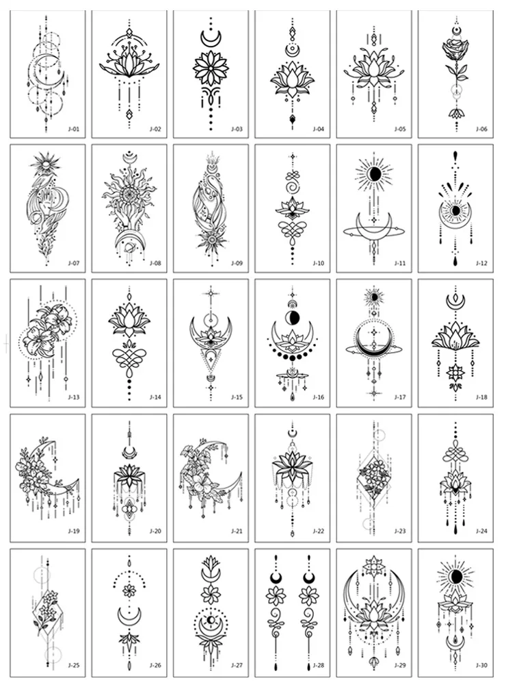 30 шт./компл. временные татуировки наклейки пикантные Для женщин штаны с
