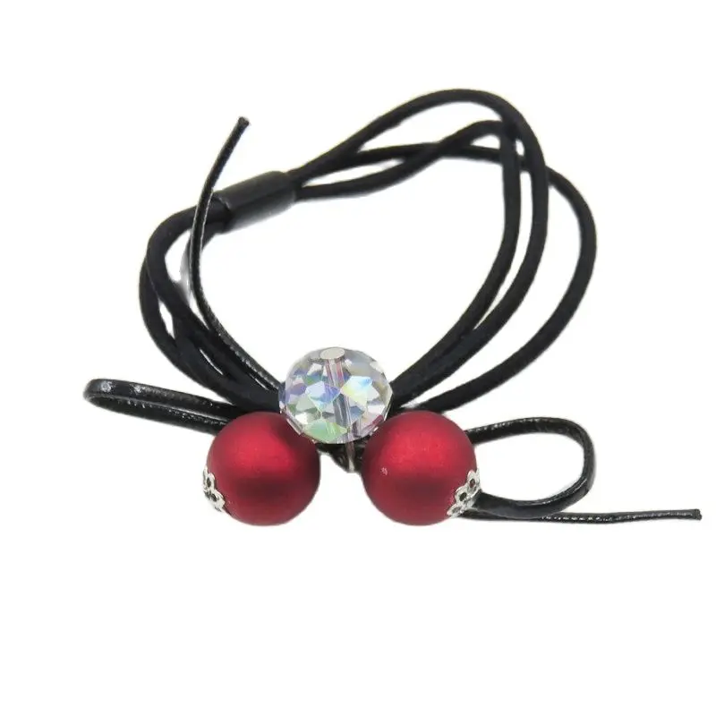 

10 шт./лот эластичные резинки для волос с шариками для девочек богемная повязка на голову резинка корейские модные детские аксессуары для во...