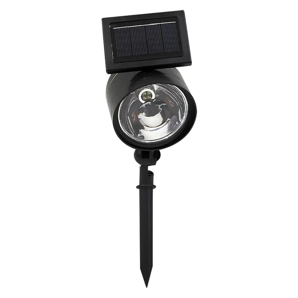

4LED Solar Lawn Lights Spotlight Garden Landscape Lamp with Magnifier Courtyard Landscape Flame Lamp Decorative Lighting