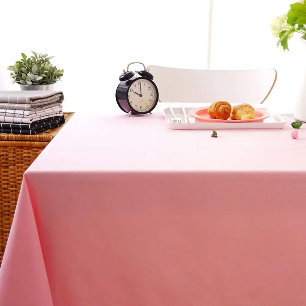 137*183cm Disposable Tablecloth Solid Color Plastic Catering Table Cover Meeting Desk Cloth Events Tableware Tablecloth|Скатерти| |