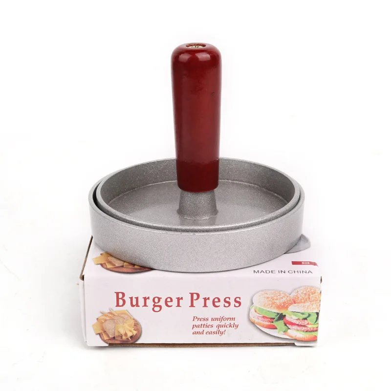 

Burger Meat Mold 9 cm Round Hamburger Press Aluminum Alloy Hamburger Meat Beef Grill Mould Burger Press Patty Maker Mold