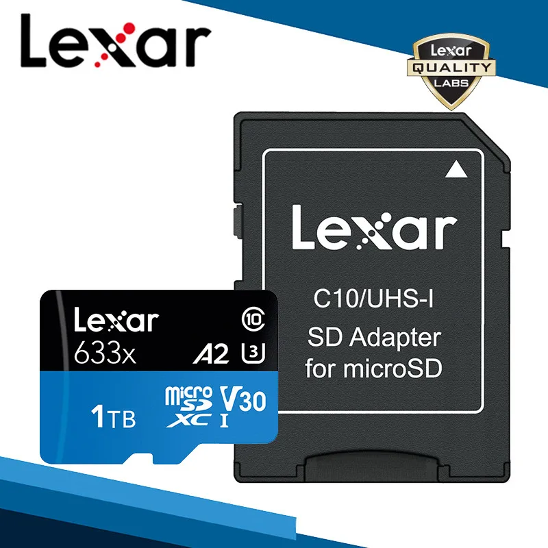 Lexar 633x Micro SD карта 512 16 ГБ 32 ГБ 64 Гб 128 ГБ SDHC SDXC высокая скорость до Макс 95 м/с Flash Micro SD для GOPRO Drone