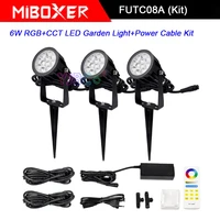 miboxer futc08a 6w rgbcct led garden lightdc24v 65w led power supply cable connectorfut088 2 4g wireless remote control