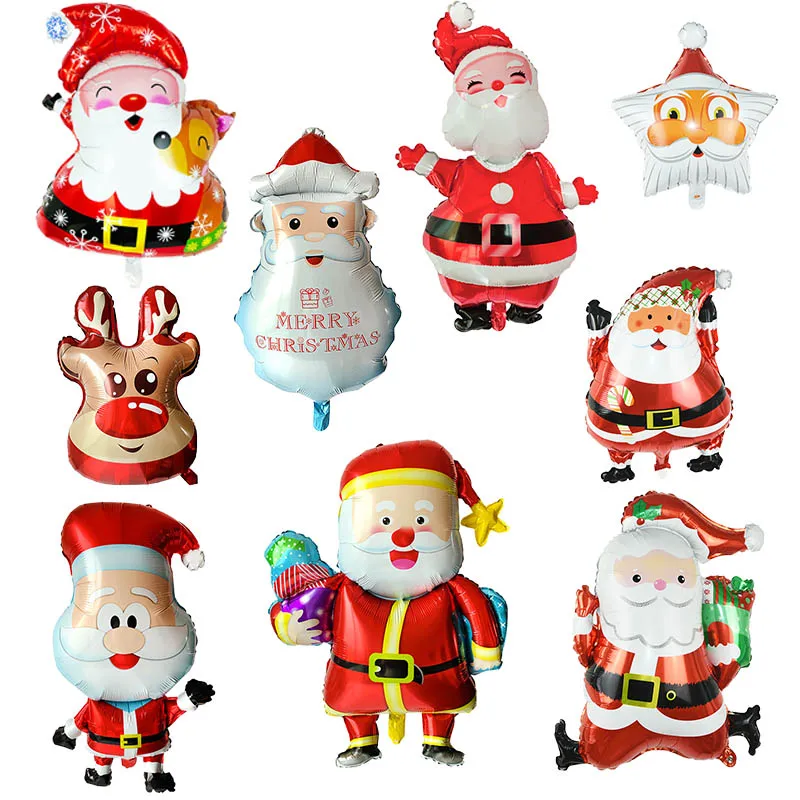 

Merry Christmas Foil Balloons Snowman Santa Claus Tree Helium Ballon Globos Christmas Decorations for Home New Years 2021 Decor