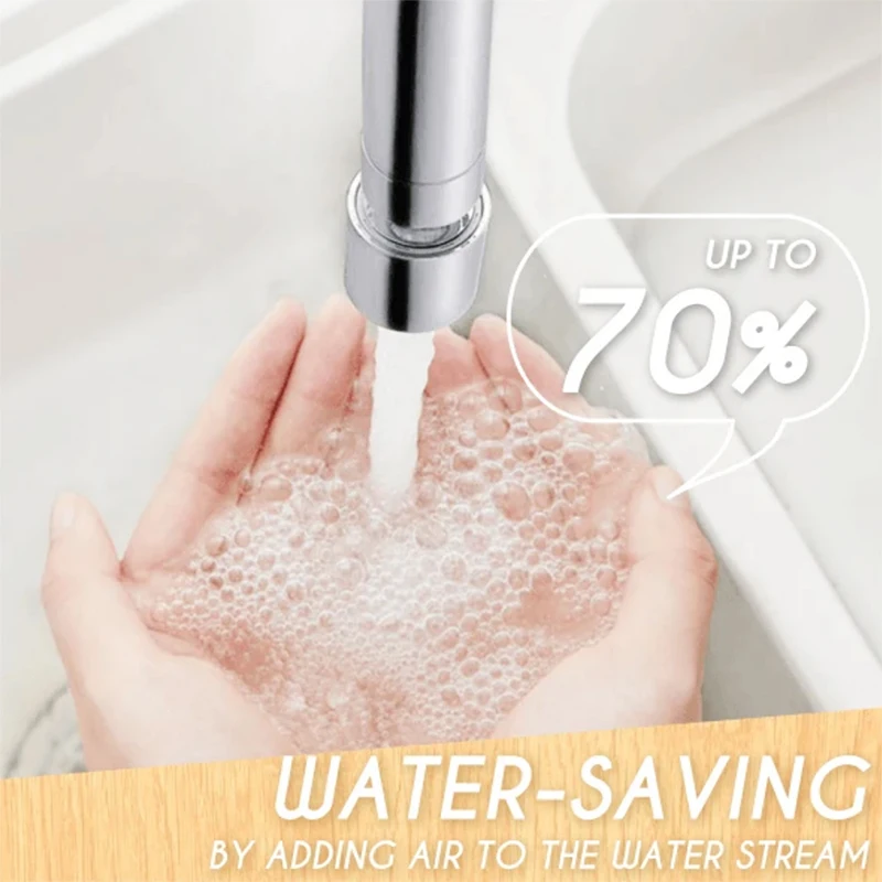 

Hot Any Angle Swivel 2-Flow Faucet Nozzle Dual Function with 2 Ball Joint for Kitchen Bathroom D6