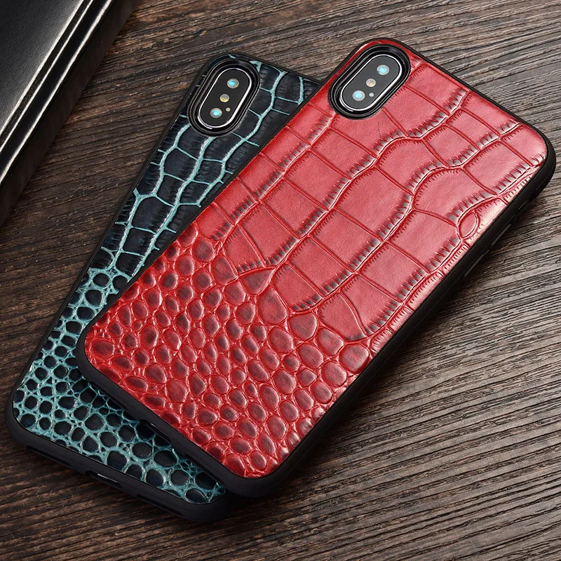 

Genuine Leather Phone Case for Huawei Nova 6 5G Crocodile pattern style Back Cover for Huawei Nova6 SE Protective cases