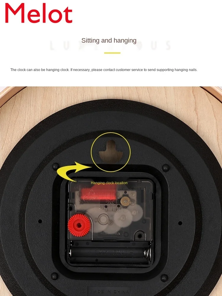 

Desktop Clock Clock Living Room Home Desk Clock Clock Decoration Desktop Pendulum Clock Bedroom Display Desk Clock Durable