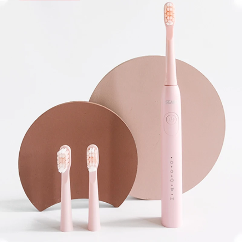 Seago 2303 Перезаряжаемая электрическая зубная щетка Соник Зубная щетка Ультразвукового типа c 5 режимами Суперзарядка Смарт-индикатор LED IPX7.