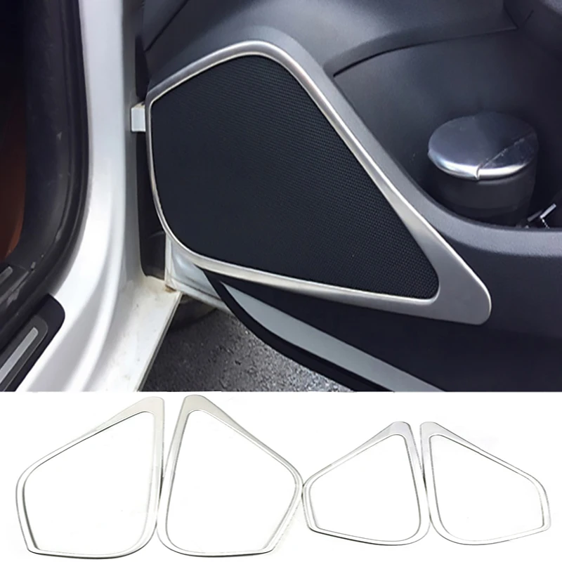 

For Audi A3 8V 2013-2018 Car Door Stereo Speaker Frame Decoration Sticker Panel Trim Audio Horn Modified Accessories Decal Strip