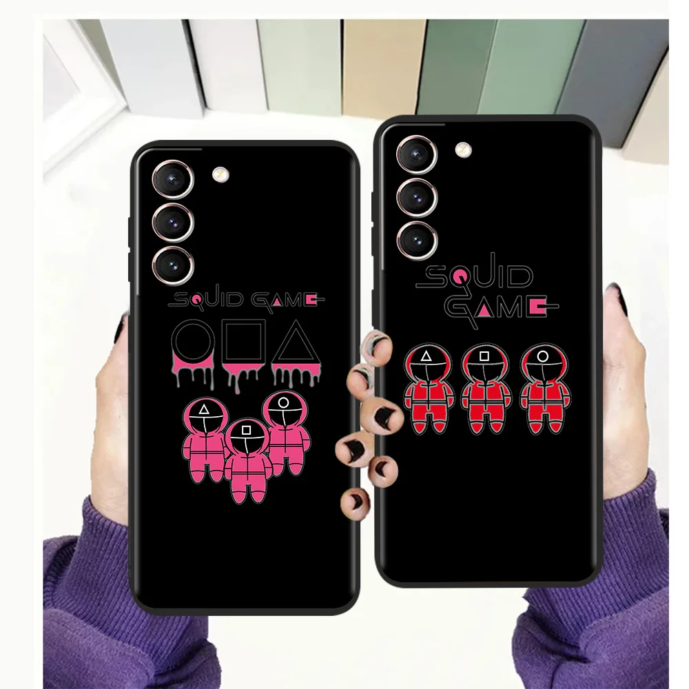 

South Korea Squid Game Phone Case for Samsung Galaxy S20 FE S20 S21 Ultra S10 S9 S8 Note 20 Ultra 10 Plus Silicone Cover Shell