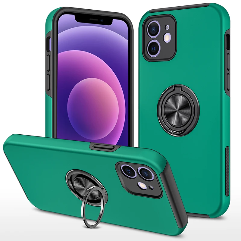 

Luxury Armor Protect Anti-fall Phone Case For Xiaomi Poco X3 Pro Nfc Car Magnetic With Ring Bracket Heavy Shockproof Back Cover
