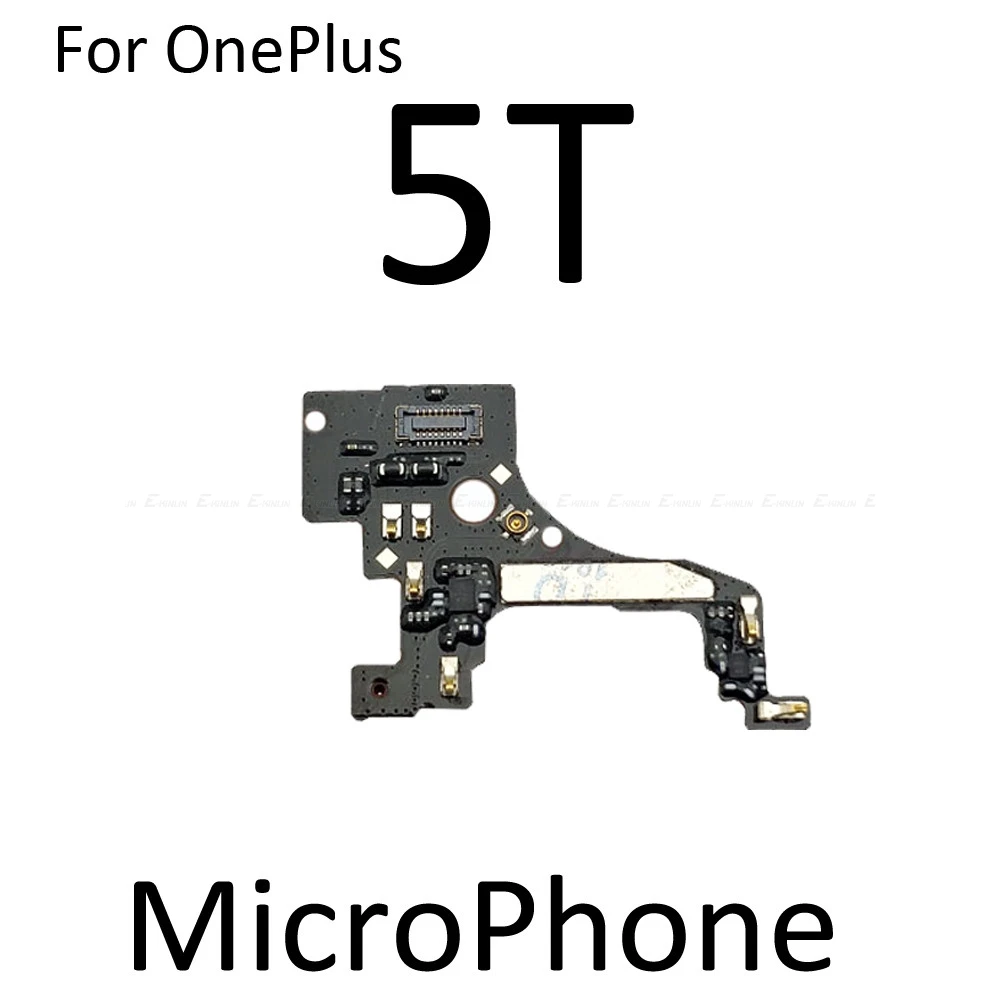 Для OnePlus 1 2 3 3T 5 5T 6 6T микрофон Вибратор вибрационный двигатель Модуль гибкий кабель, сменные детали - Цвет: Mic For OnePlus 5T