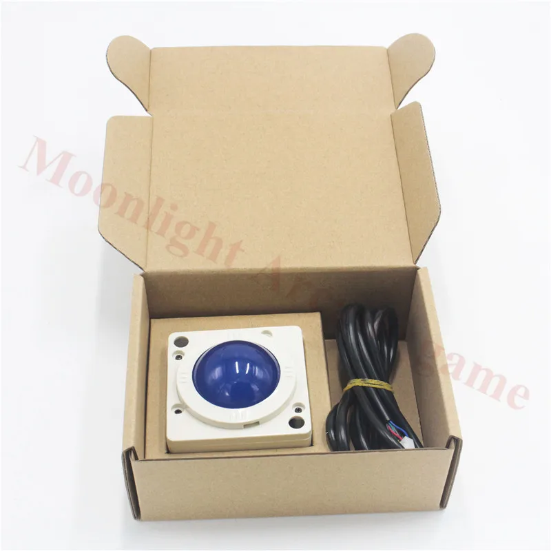 Аркадный светодиодный трекбол для мыши с подсветкой диаметром 60 в 1/4 5 см.