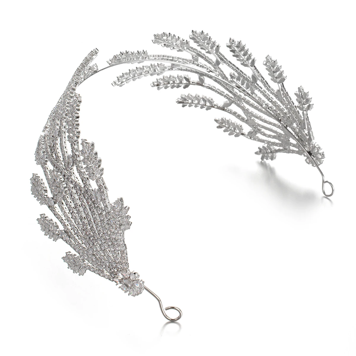 

PRMOO Noble Princess Tiaras Crowns Headband Kid Girls Bridal Leaf Crown Wedding Party Accessiories Fashion Flower Hair Jewelry