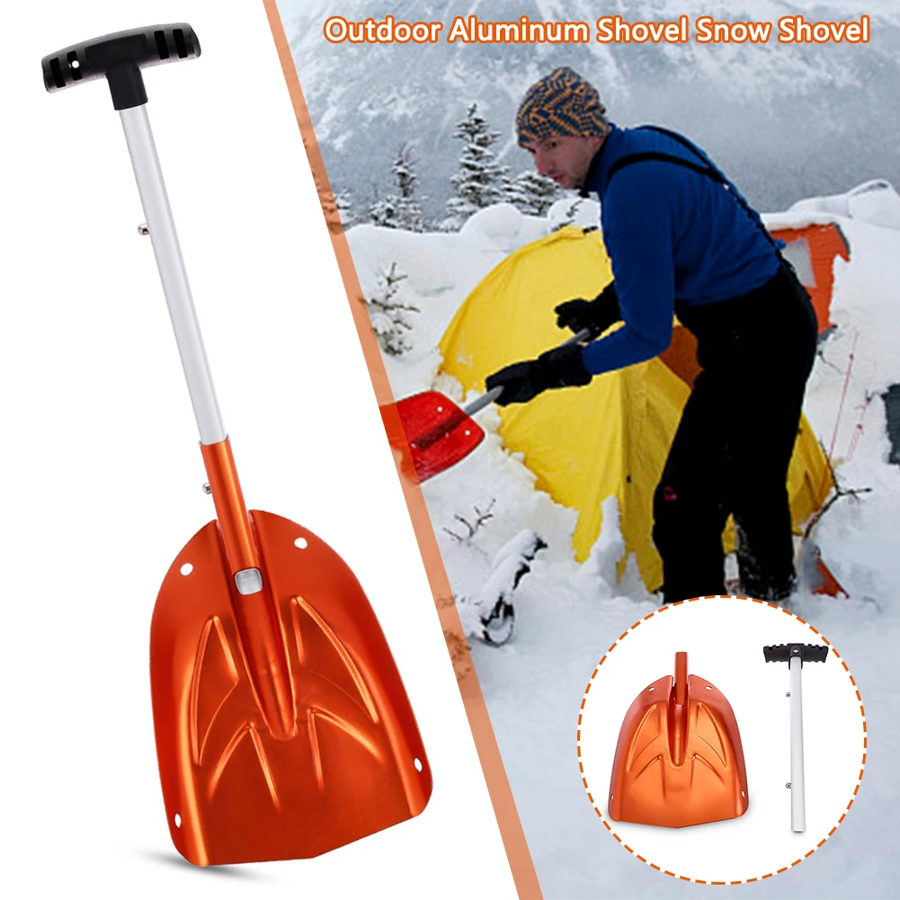

Multifunction Snow Shovel Lightweight Outdoor Camping Survival Telescopic Spade Tool Home Garden Car Ice Scraper Snow Remover