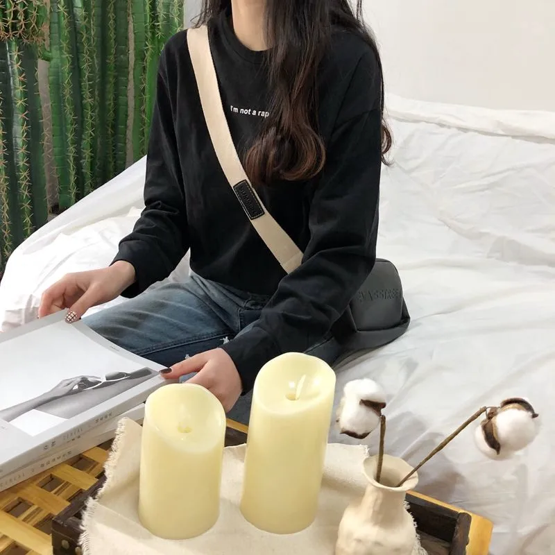 Женские футболки с длинным рукавом универсальные белые мягкие Модные женские в