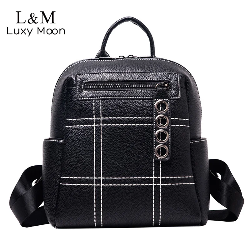 2020 новый модный рюкзак женские рюкзаки из искусственной кожи маленькая черная