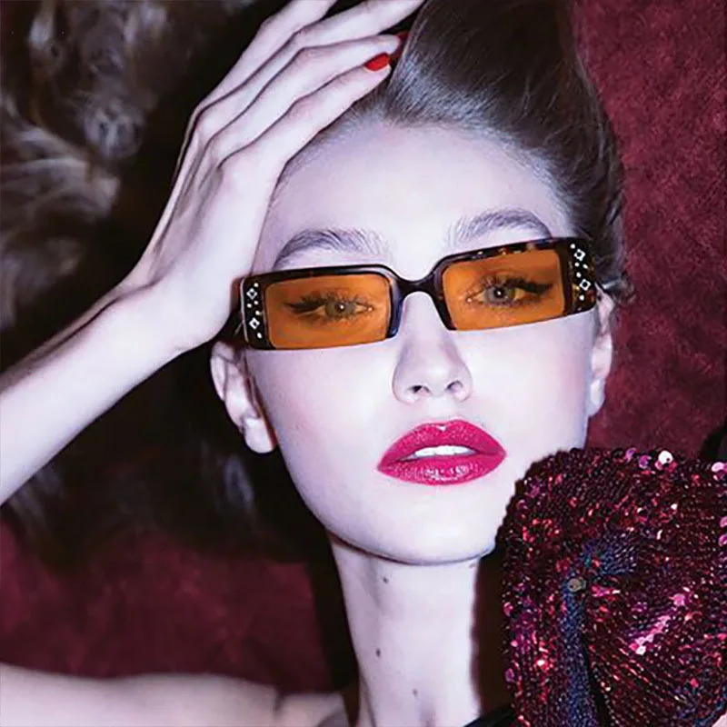 

HERVI Trend Men's Sunglasses 2021 New Brand Designer Steampunk Half Frame Rectangle Shades For Women Sunglases