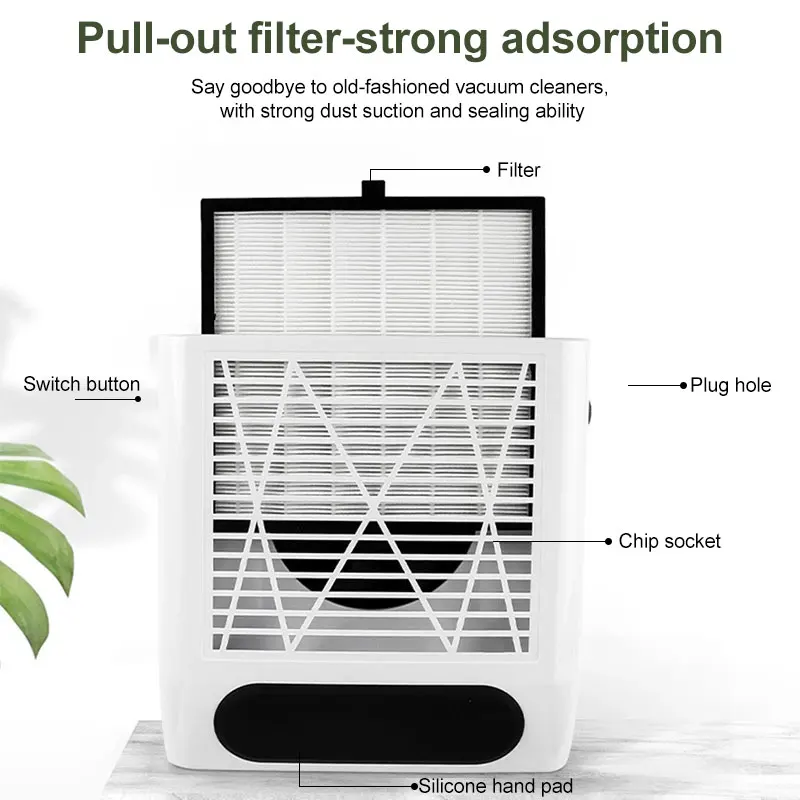 Пылесос маникюрный для сушки гель-лака 80 Вт |