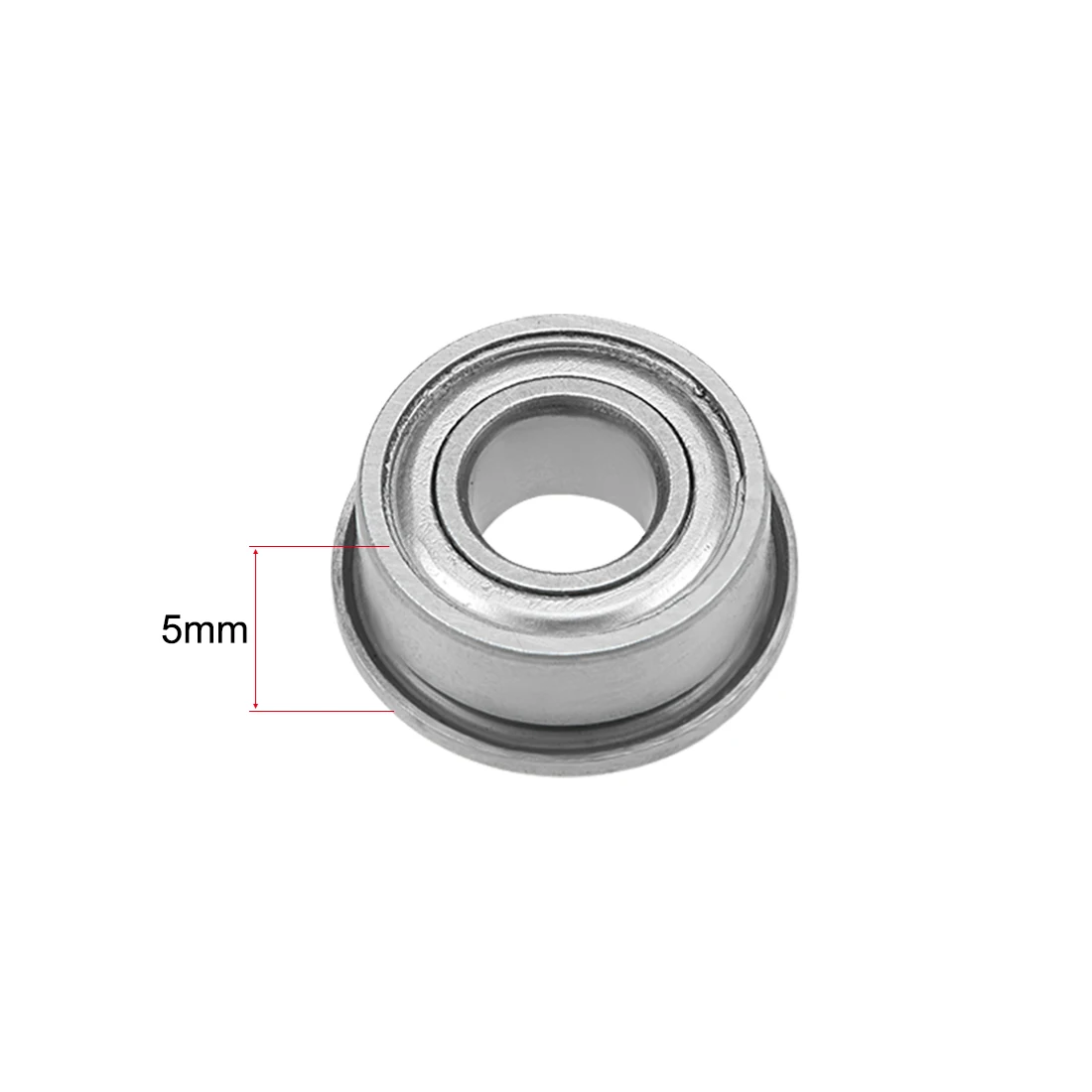 

uxcell F685ZZ Flange Ball Bearing 5x11x5mm Shielded Chrome Bearings 5pcs