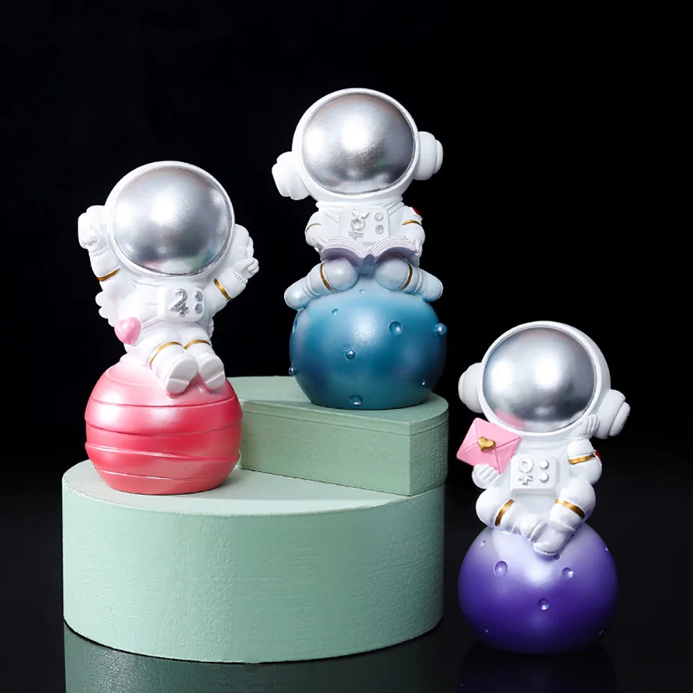 Астронавт на солнечной системе статуэтка загадочная коробка детские игрушки