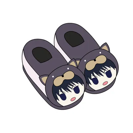 

Anime Jujutsu Kaisen Fushiguro Megumi Plush Toys Stuffed Plush Winter Indoor Slippers Children Christmas Gift