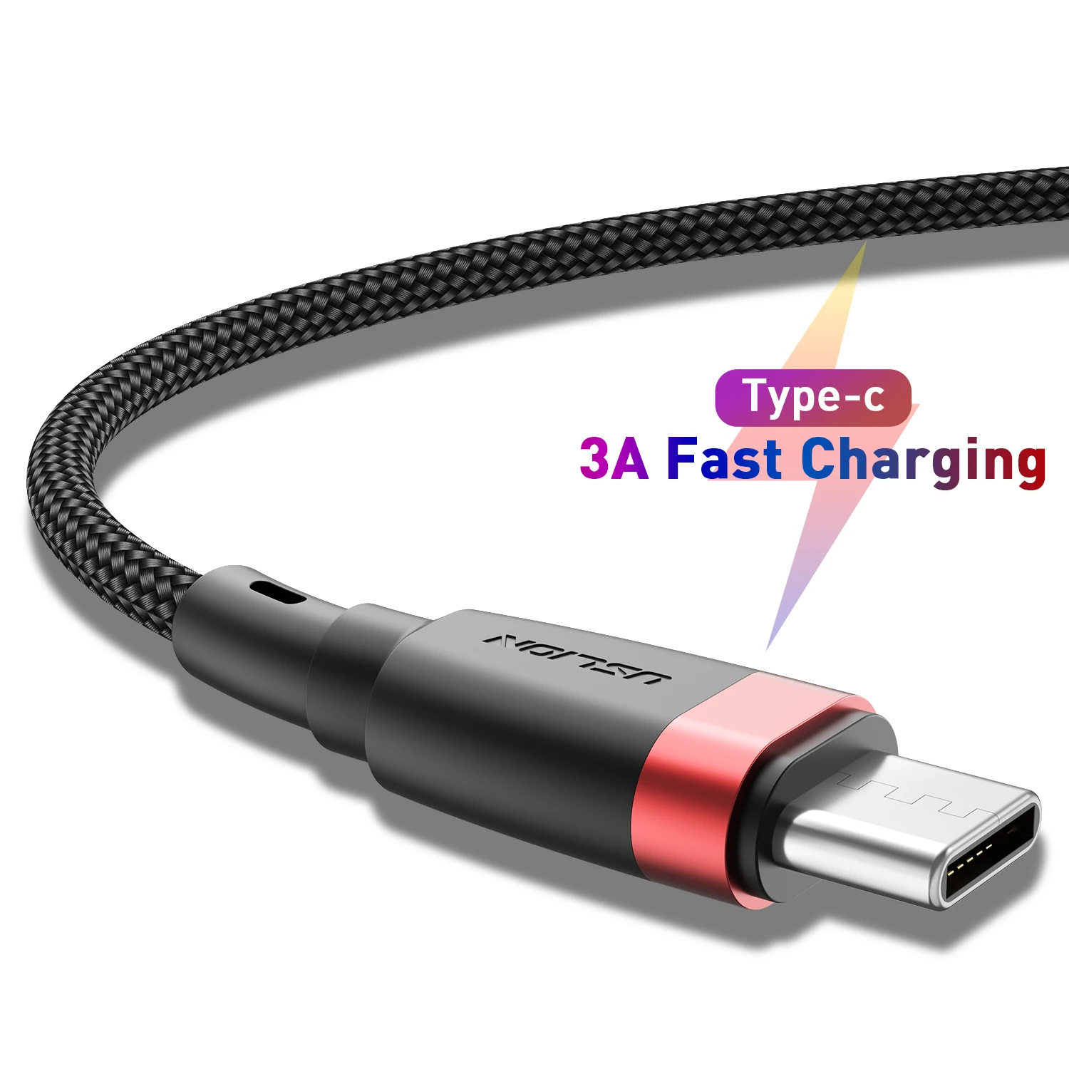 USB кабель USLION типа C для Huawei P30 быстрое зарядное устройство Samsung S9 мобильный