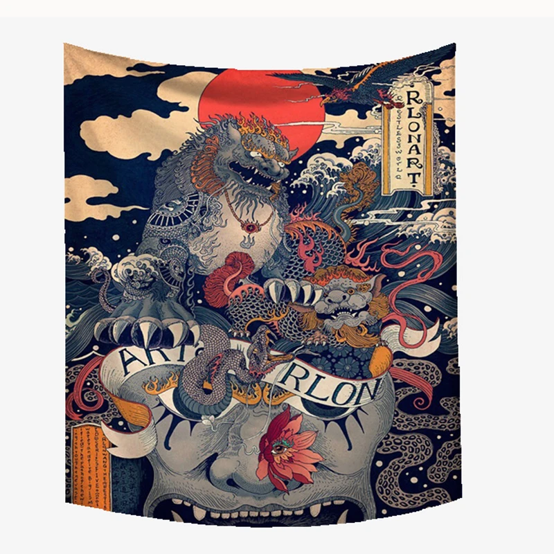 

Japan Wall Hanging Carpet Tapestry Bedroom Decor Bedspread Dorm Polyester Tapestries