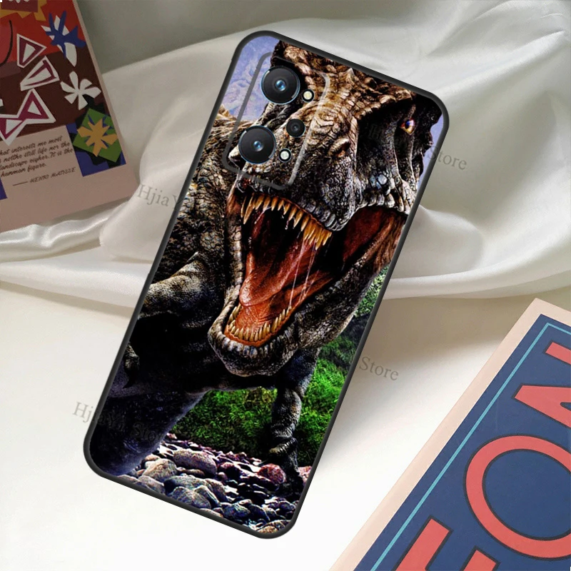 Накладка с узором динозавра юрского периода для Realme GT Neo 2 Master 8 Pro C21 8i OnePlus 8T 9R 9 Nord2.