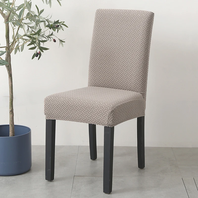 1 Piece Jacquard Fabric Universal Size Cheap Chair Cover Big Elastic Covers Seat Case For Living Room 34 Colors | Дом и сад