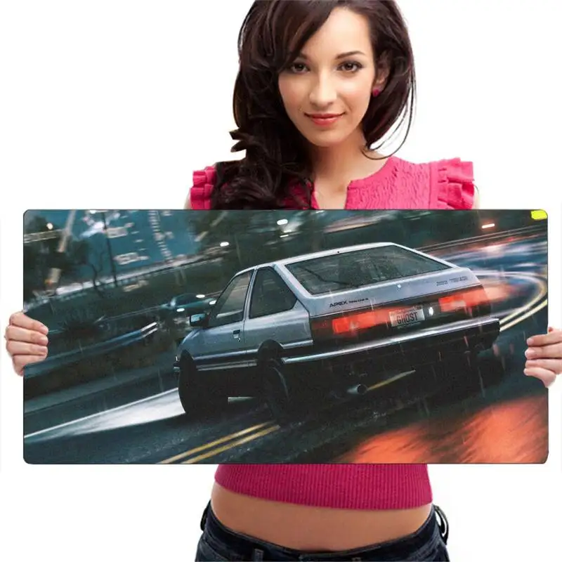 

Коврик для игровой мыши original D Super Car AE86, большой игровой коврик для мыши, коврик для клавиатуры