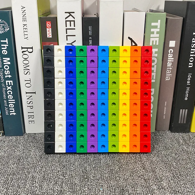 

Kids Early Education Puzzle Creative Block Particle Building Block 2cm Fight Plug Connection Block Plastic Kindergarten Toy