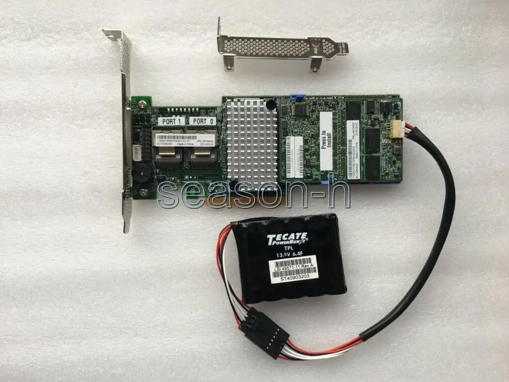 Контроллер RAID + LSI BBU09 supercap 8 портов 6 ГБ PCI-e SAS/SATA 1 кэша IBM M5110 | Компьютеры и офис
