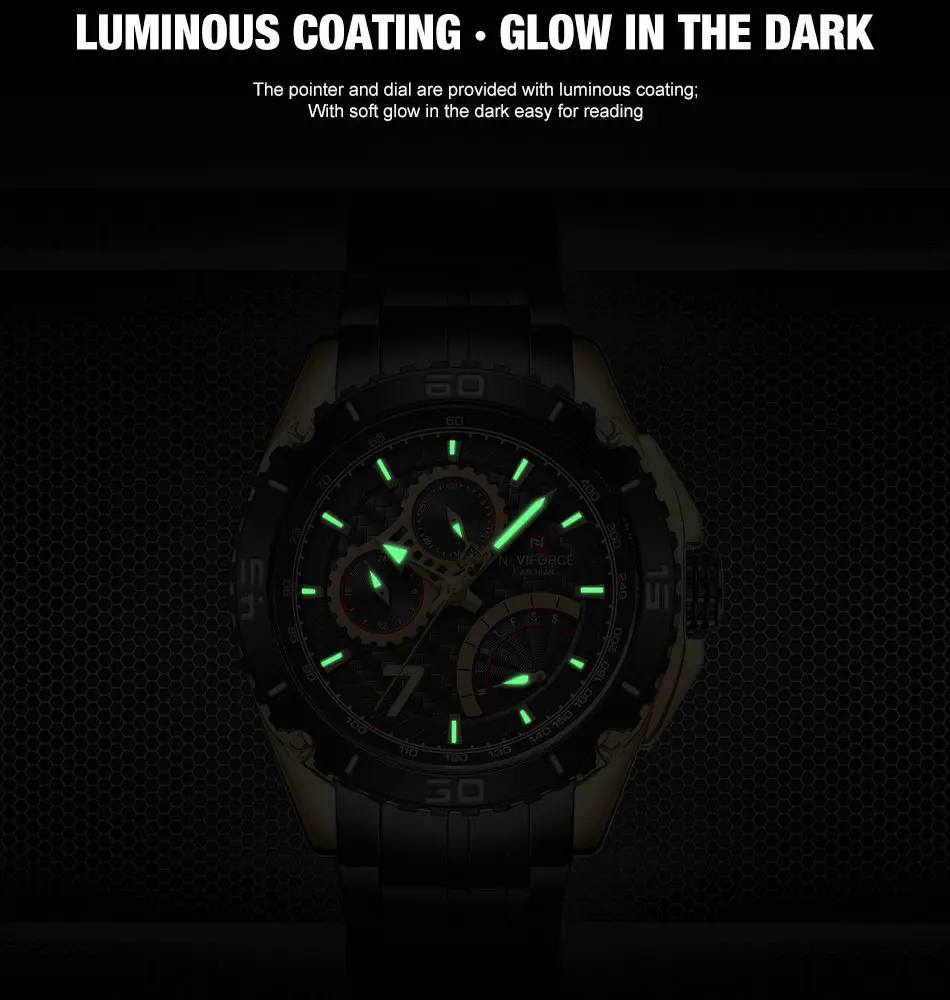 

2020 NEW Fashion Watch Men NAVIFORCE Mens Watches Top Brand Luxury Quartz Wristwatch Waterproof Male Clock relogio masculino