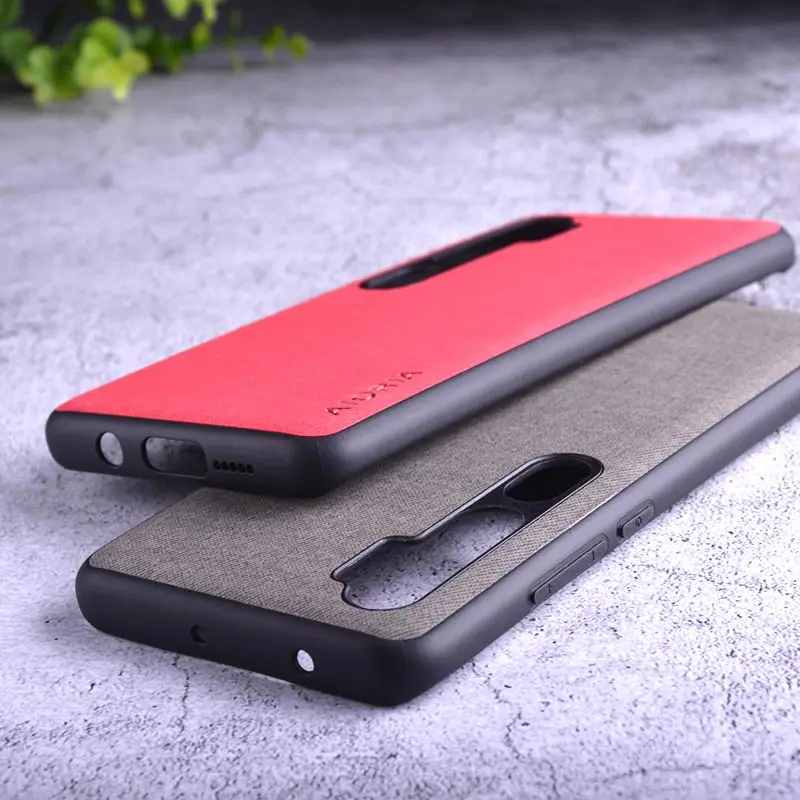 Текстильный чехол для Xiaomi mi note 10 pro, Жесткий ПК+ Мягкий ТПУ+ текстильный кожаный чехол, чехлы для mi note 10 pro