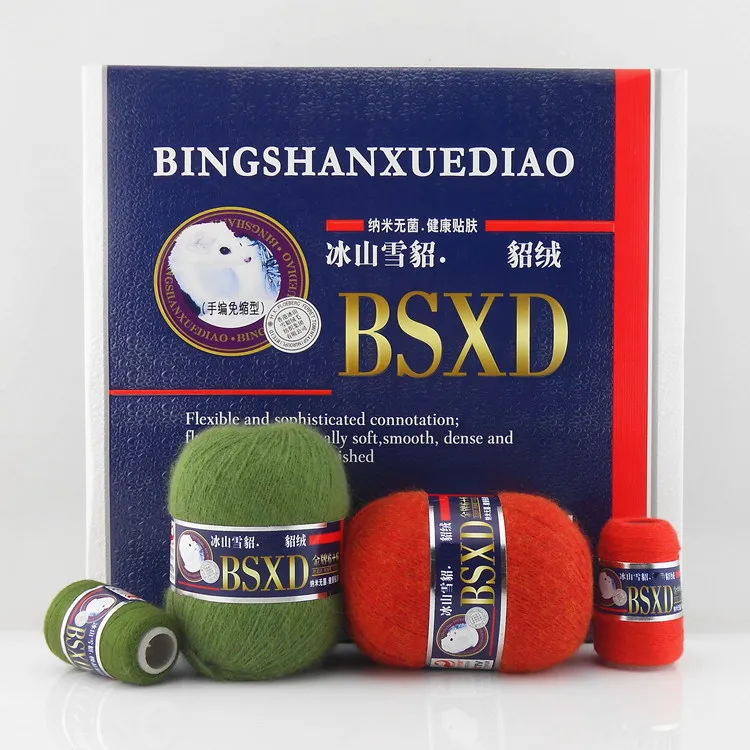 Норка из меха норки с кашемиром ручная вязка крючком вязаный шарф шапка средней