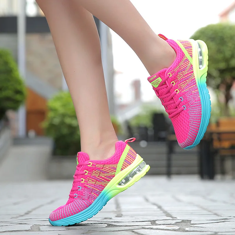 

2021 Professional Sport Tenis Shoes Women Sneakers Female Running Breathable Hollow Lace-Up Chaussure Femme Fashion Zapatillas