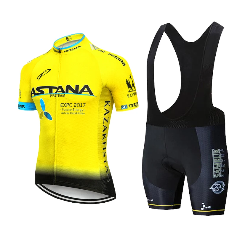 2021 велосипедная команда ASTANA Pro с коротким рукавом Maillot Ciclismo мужские комплекты