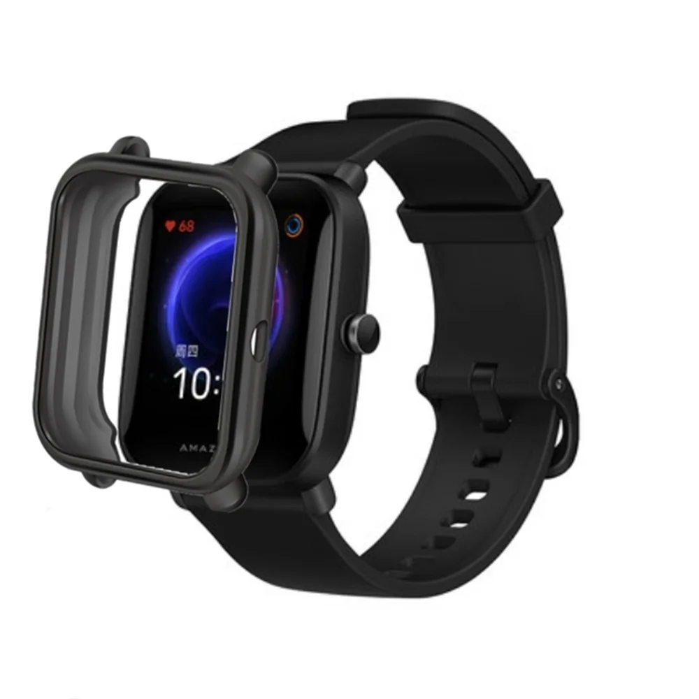 plating tpu protector cover for huami amazfit bip s u pro smartwatch case edge frame soft shell for xiaomi amazfit gts 2 mini free global shipping