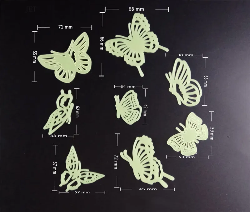 8 шт. Светящиеся Настенные наклейки для украшения дома и сада | Дом сад
