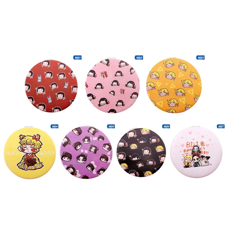 

Anime Demon Slayer Kimetsu No Yaiba Kamado Tanjirou Mirror Cartoon Character Cute Pattern Student Gift