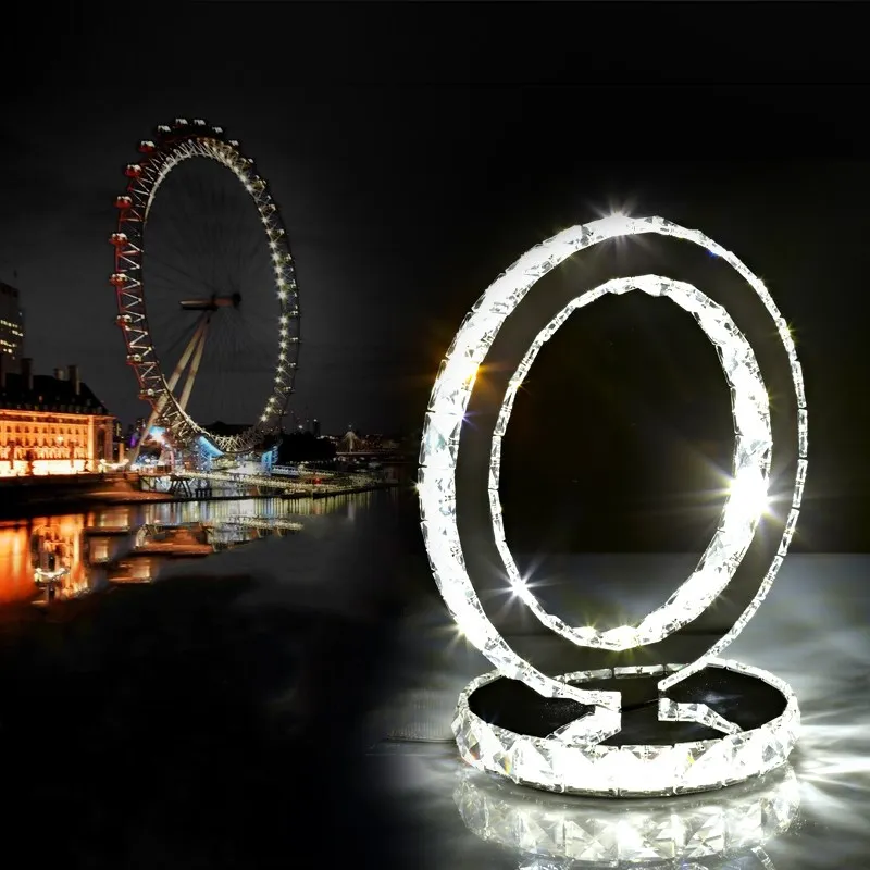 Современный K9 с украшением в виде кристаллов настольные лампы светодиодный