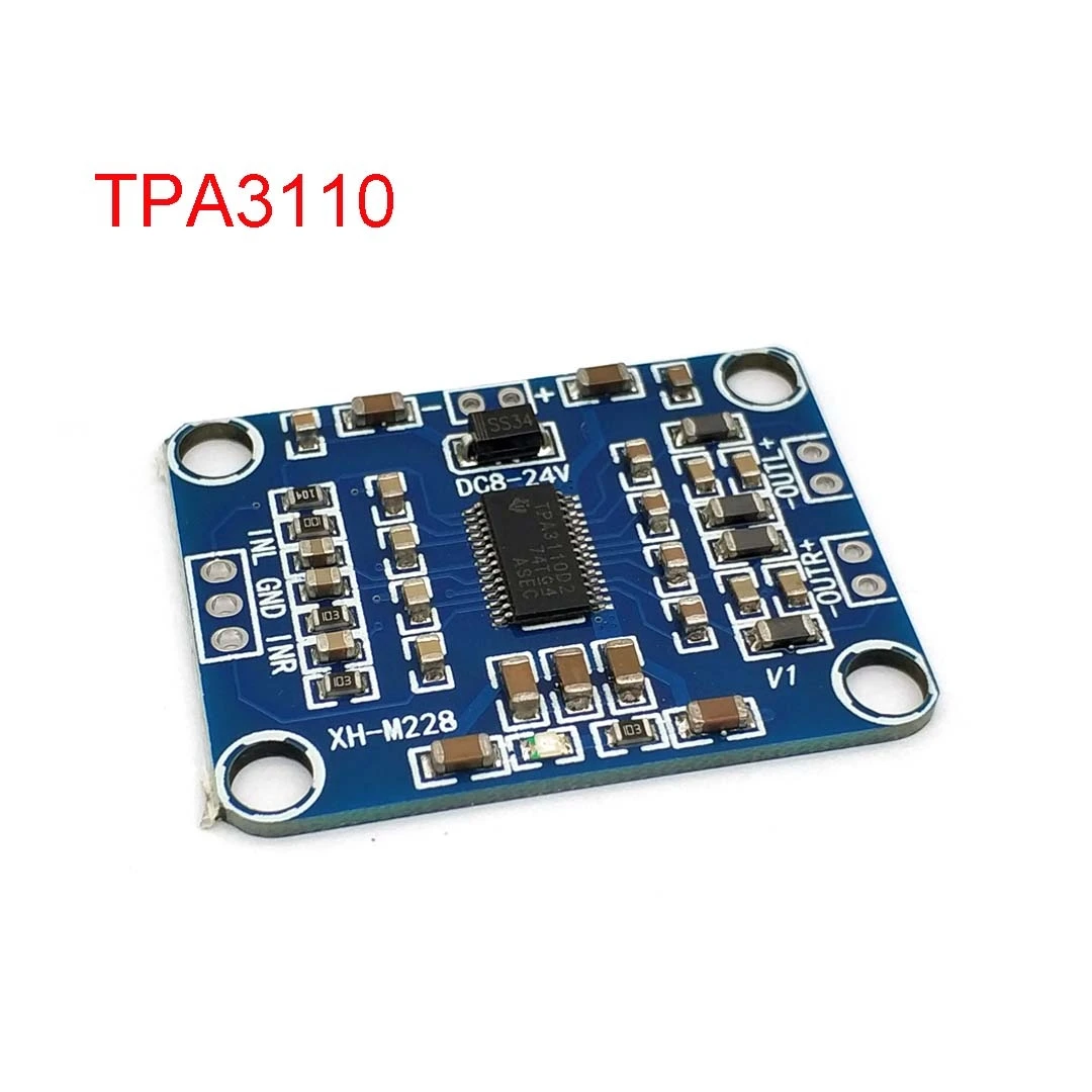 TPA3110 2X15W Digital Audio Stere Amplifier Board Module Mini Binaural AMP Controller 100dB DC 8-18V Max 3A | Электронные