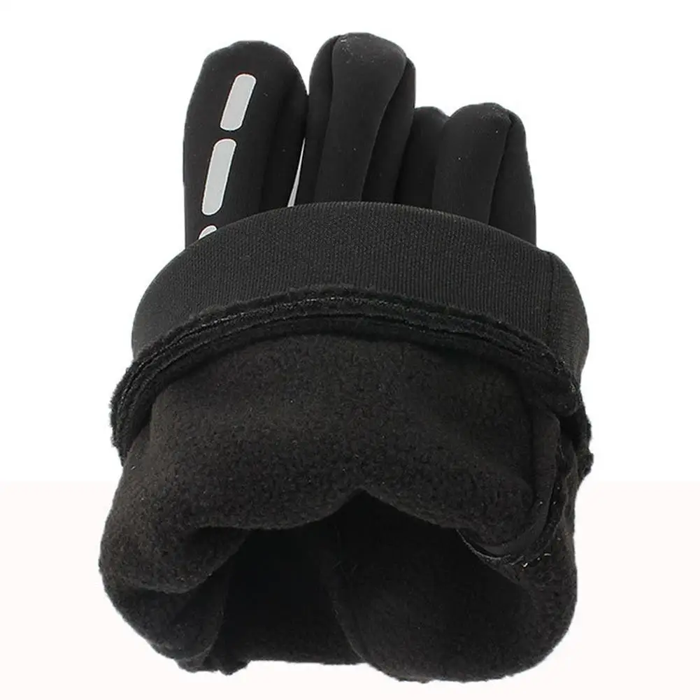 

Autumn Winter Windproof Fleece Full Finger Bicycle Cycling Protection BreathableFull Finger Gloves Polyester for Motorcycle